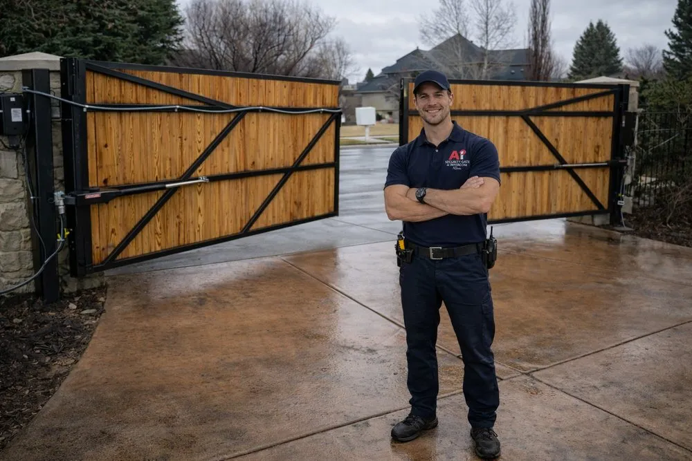 Professional chain link fencing for homes in Allen, TX by A1 Security Gate & Intercom