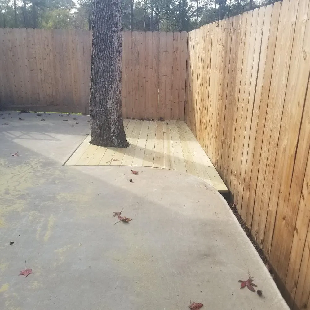 Local vinyl fence installation in Spring, TX by Able Tractor Service