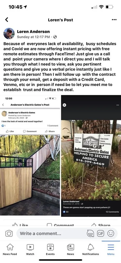 Local wood fence service in Tujunga, CA by Anderson's Electric Gates