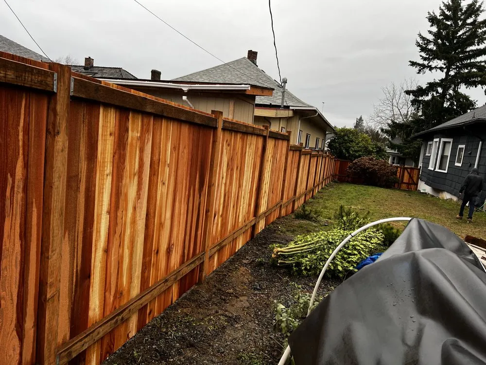 Affordable chain link fencing for homes in Everett, WA by Aziz Construction