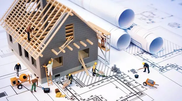 B-A Construction Logo