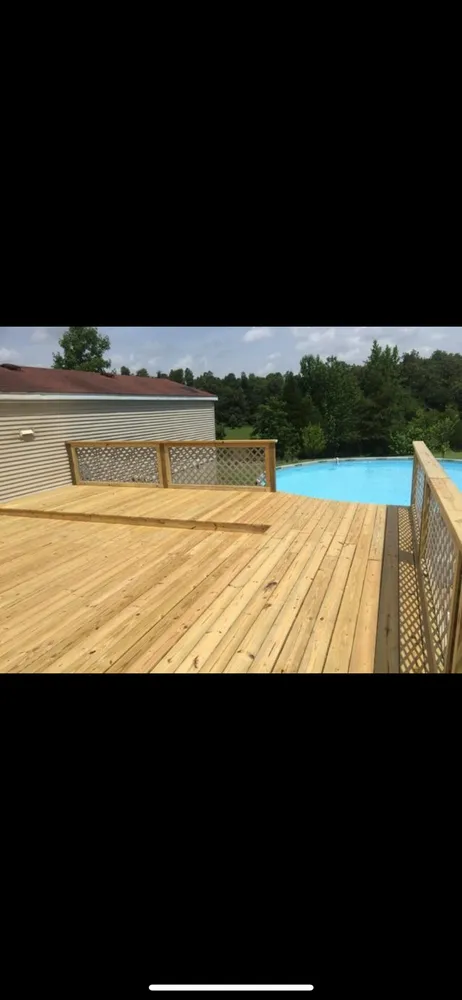 Professional wood fence service service in Brookland, AR - Backyard View