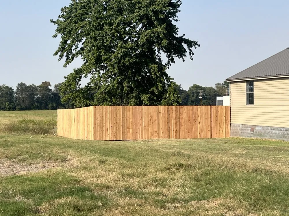 Trusted chain link fencing experts serving Brookland, AR - Backyard View