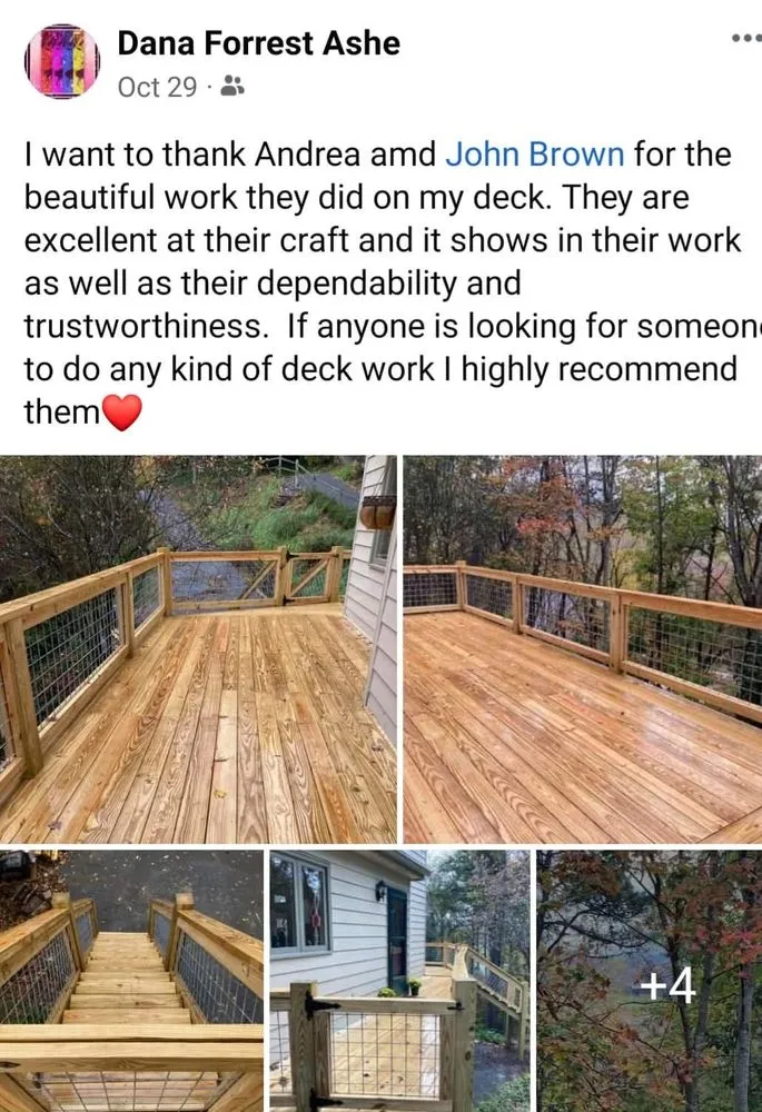 Expert fence installation for homes in Clyde, NC by B&B Construction Concept