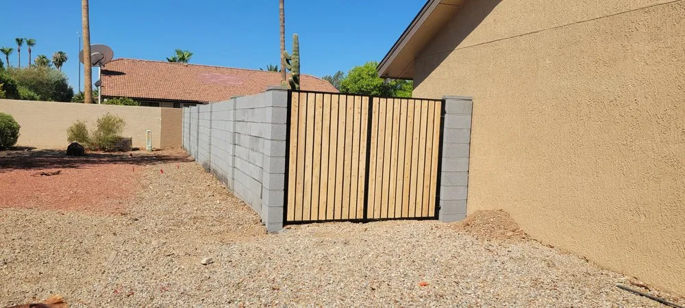 Affordable privacy fencing for homes in Phoenix, AZ by Block & Gates