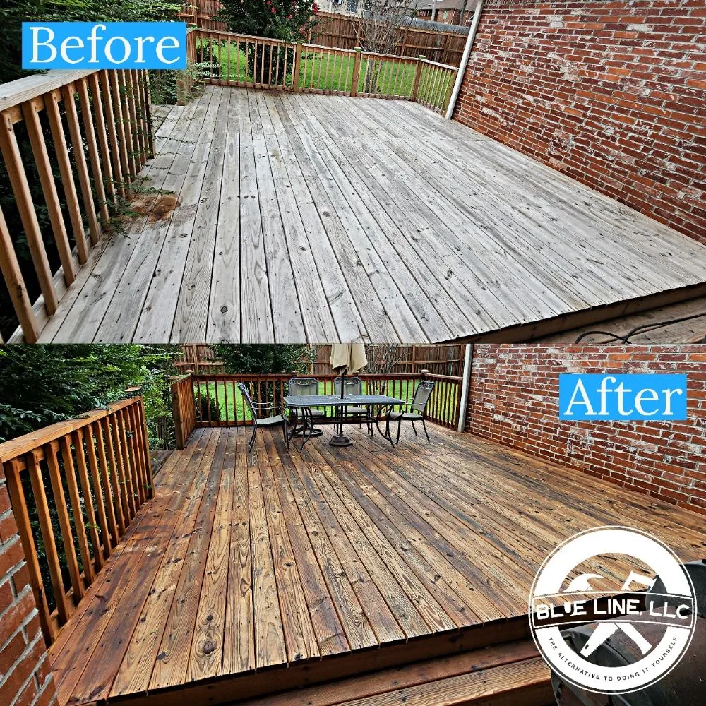 Expert vinyl fence installation for homes in Beebe, AR by Blue Line