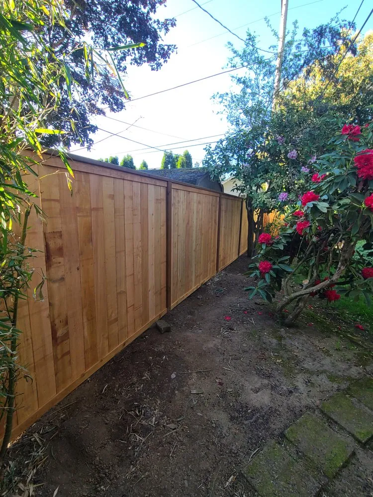 Affordable privacy fencing for homes in Eugene, OR by Bradley & Son