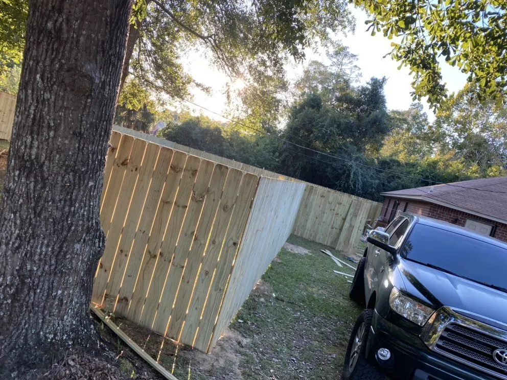 Quality privacy fencing for homes in Milton, FL by Close Enough Construction