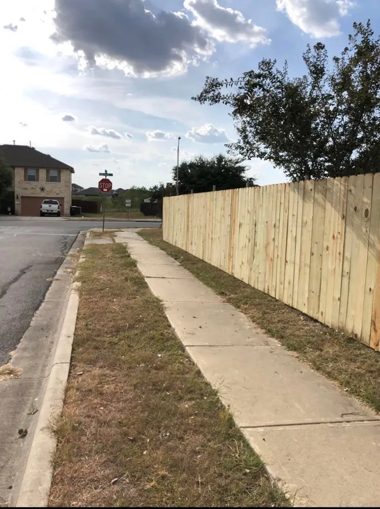 Top-rated wood fence service for homes in Austin, TX by Evans Services