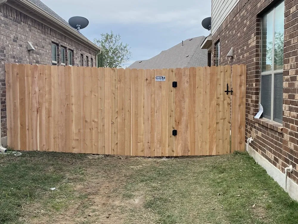 Professional wood fence service for homes in Buda, TX by Fencetex