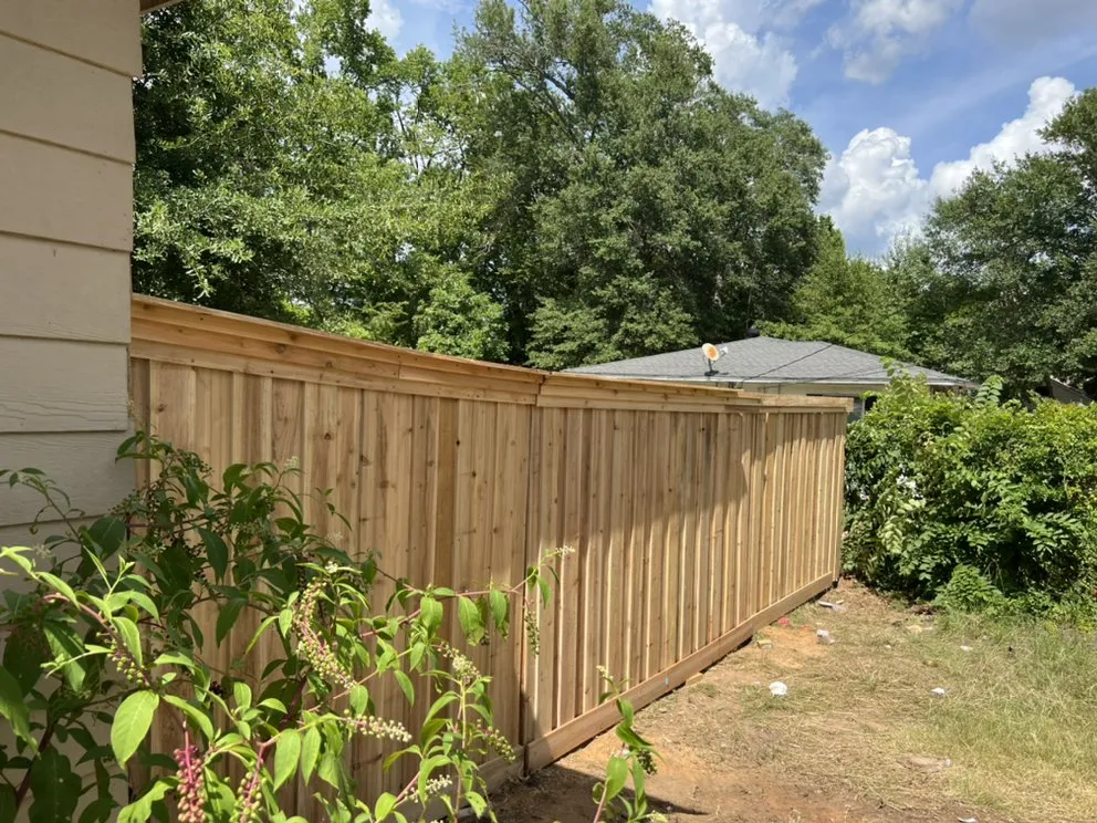 Quality vinyl fence installation in Longview, TX by Flex Handy Services