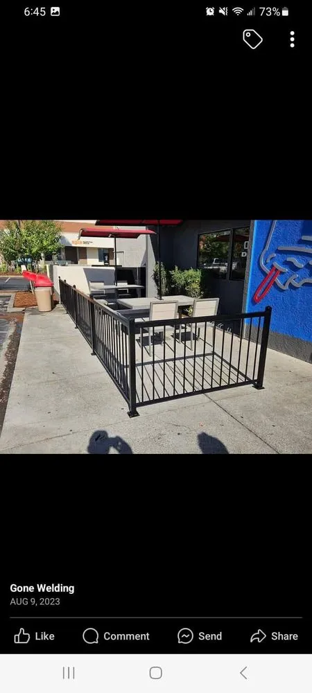 Professional vinyl fence installation in Redding, CA by Gone Welding