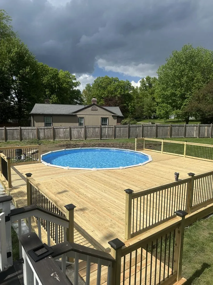 Affordable vinyl fence installation in Boardman, OH by Gram Construction