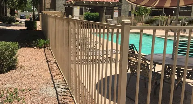 Professional vinyl fence installation for homes in Phoenix, AZ by Guycom Construction