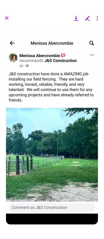 Reliable fence installation in Alba, TX by JS Construction & General