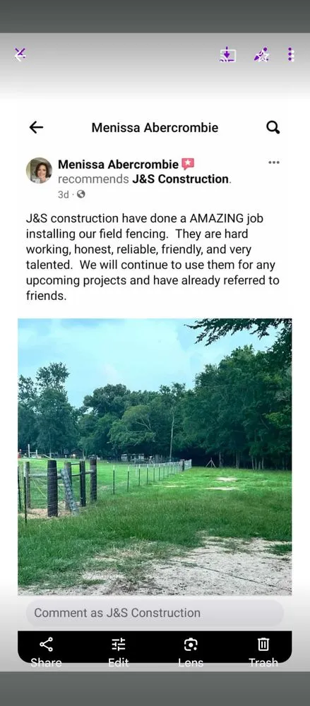 Quality wood fence service for homes in Alba, TX by JS Construction & General