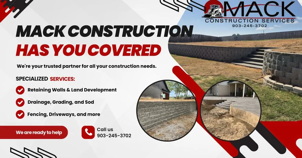 Quality chain link fencing in Tyler, TX by Mack Construction Services