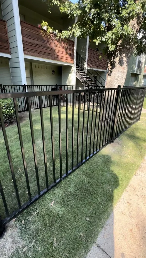 Professional vinyl fence installation for homes in Hurst, TX by Man Welding