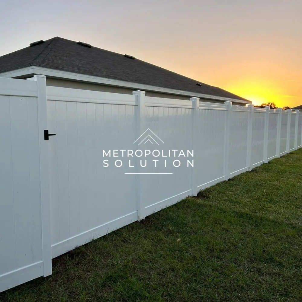 Professional privacy fencing for homes in Katy, TX by Metropolitan Solution