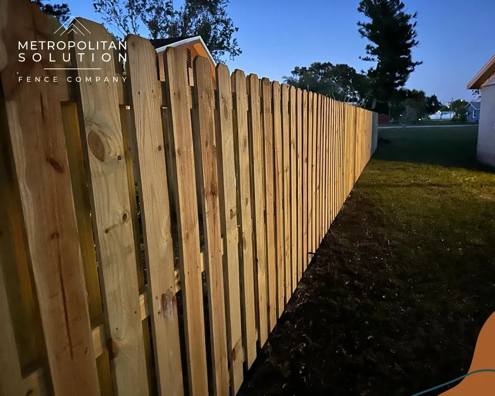 Trusted wood fence service in Katy, TX by Metropolitan Solution
