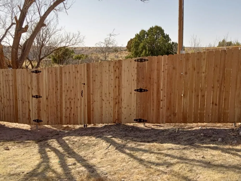 Affordable wood fence service for homes in Amarillo, TX by MJS Construction