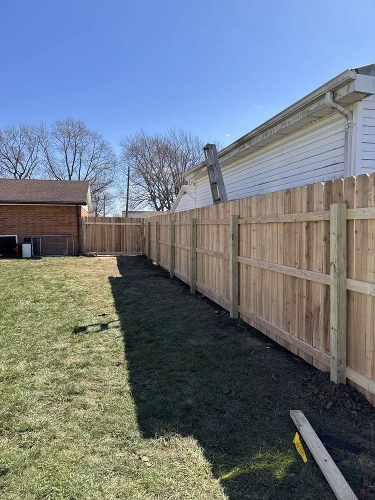 Local chain link fencing for homes in Troy, OH by Morrows Contracting Solutions