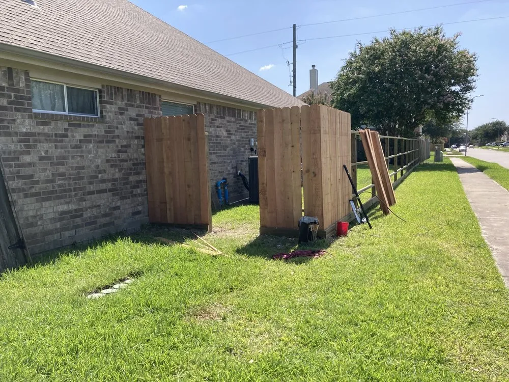Professional fence installation for homes in Tomball, TX by Mountain Development