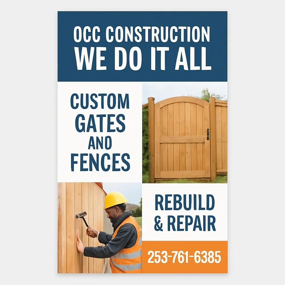Local privacy fencing service in Sumner, WA - OCC Construction