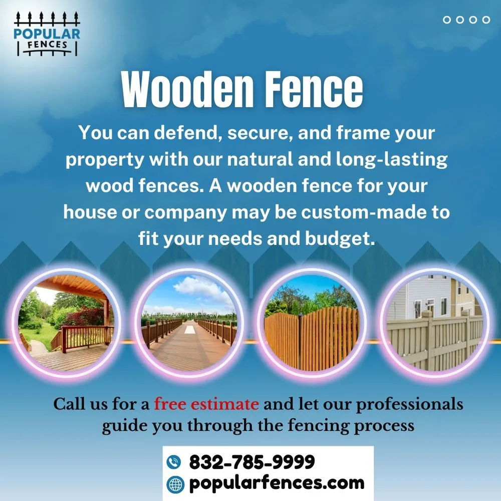 Reliable wood fence service for homes in Pinehurst, TX by PopularFences