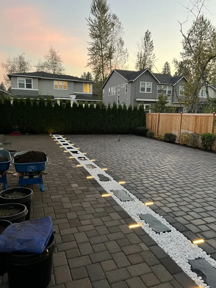 Quality vinyl fence installation for homes in Bothell, WA by Precise Landscaping