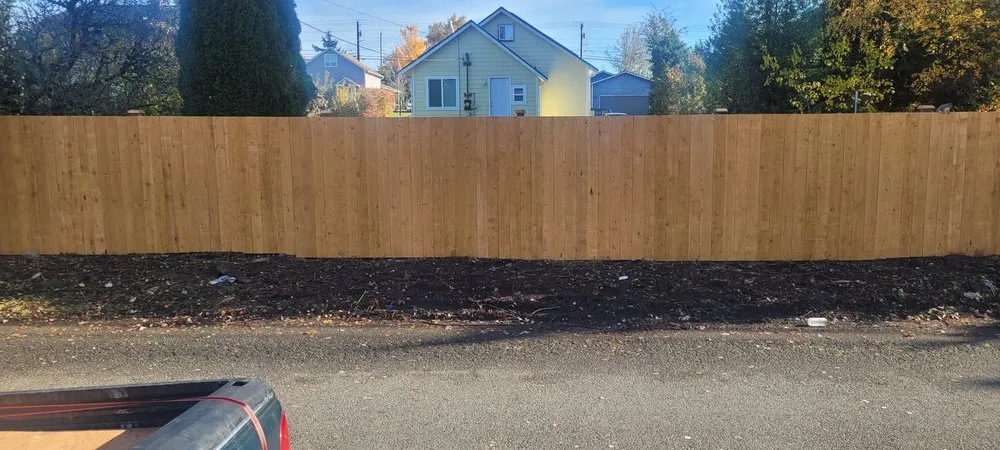 Affordable vinyl fence installation in Everett, WA by Precision Decks & Fences