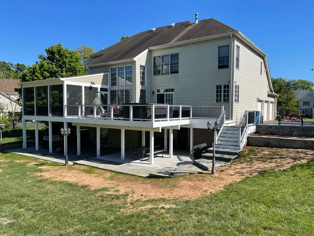Local wood fence service for homes in Gainesville, VA by PROdeck Construction