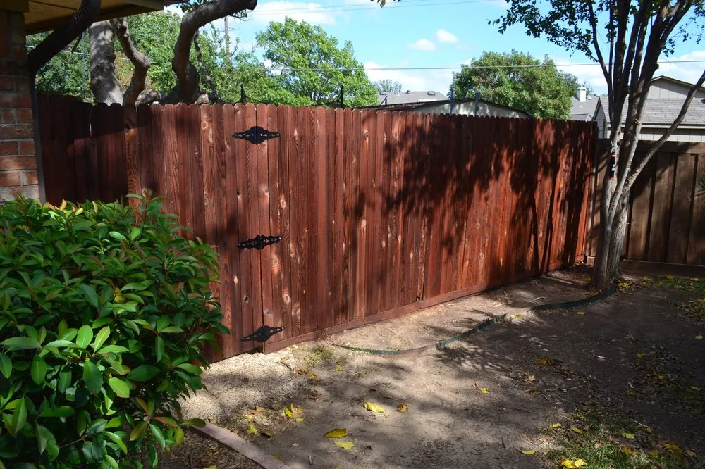 Professional vinyl fence installation in Coppell, TX by Quick Stain
