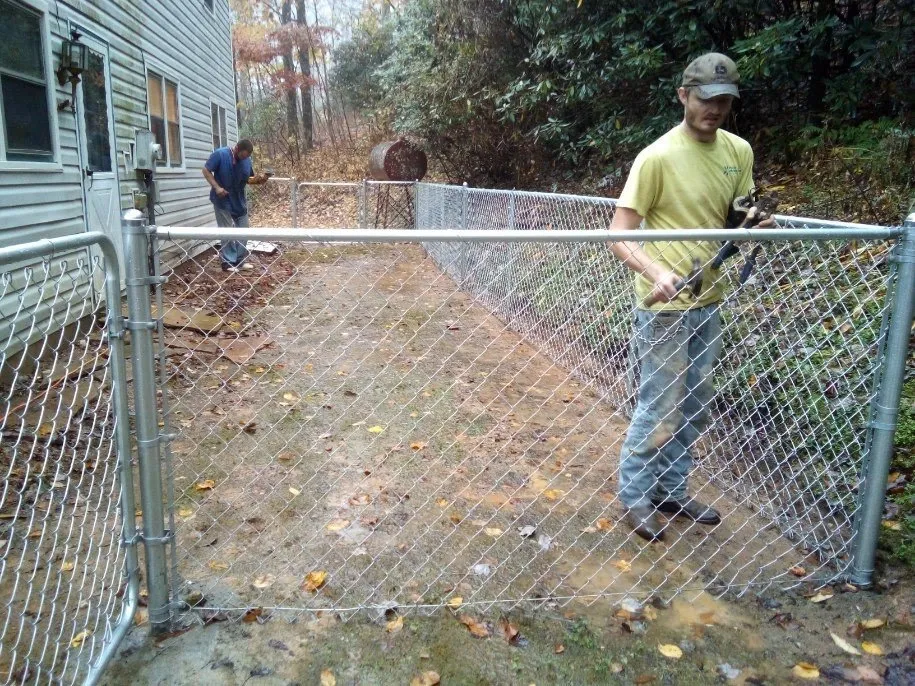 Quality chain link fencing for homes in Deep Gap, NC by Ridge Runner Construction