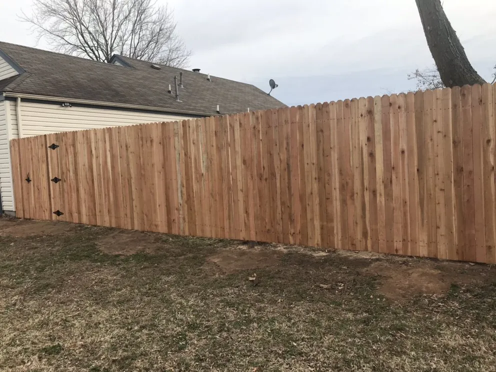 Trusted wood fence service for homes in Tulsa, OK by Rigo