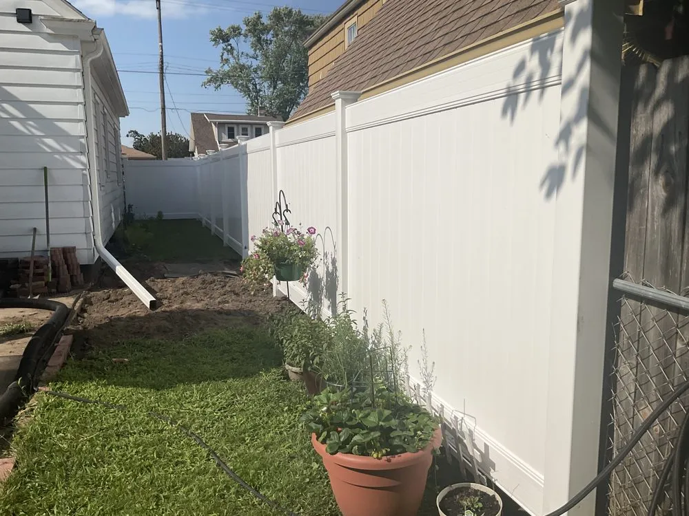 Quality vinyl fence installation in Appleton, WI by Rock Solid Exteriors