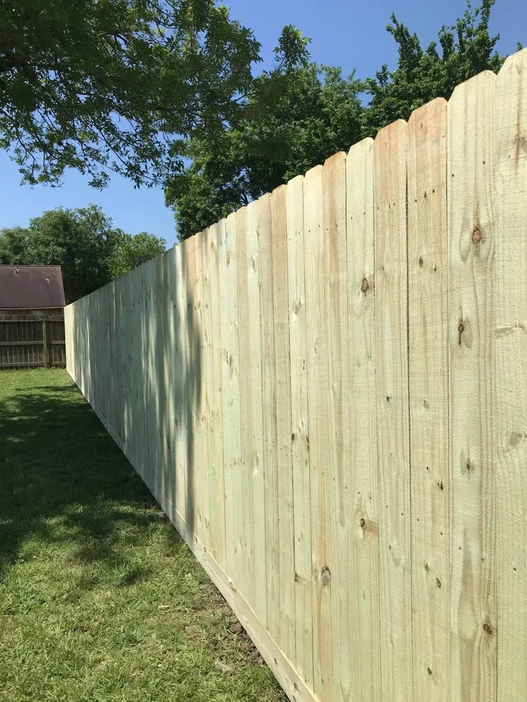 Professional fence installation for homes in Angleton, TX by Rock Solid Fence