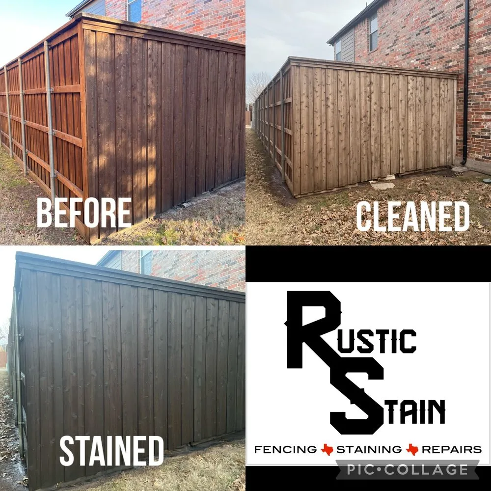 Reliable vinyl fence installation experts serving Aledo, TX - Rustic Stain