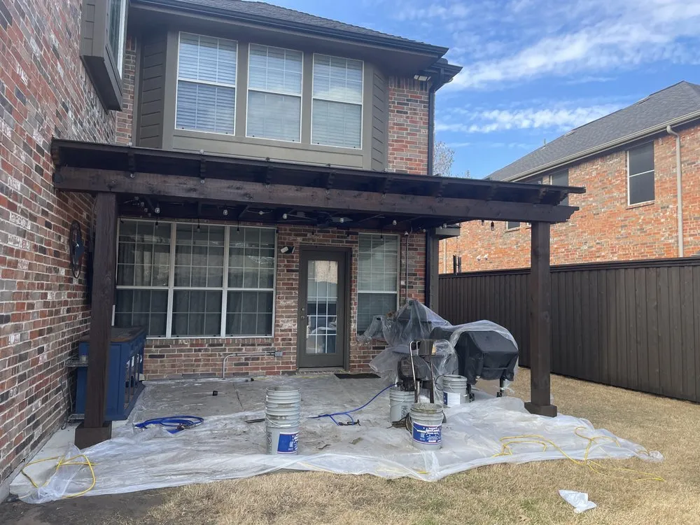 Professional fence repair for homes in Aledo, TX by Rustic Stain
