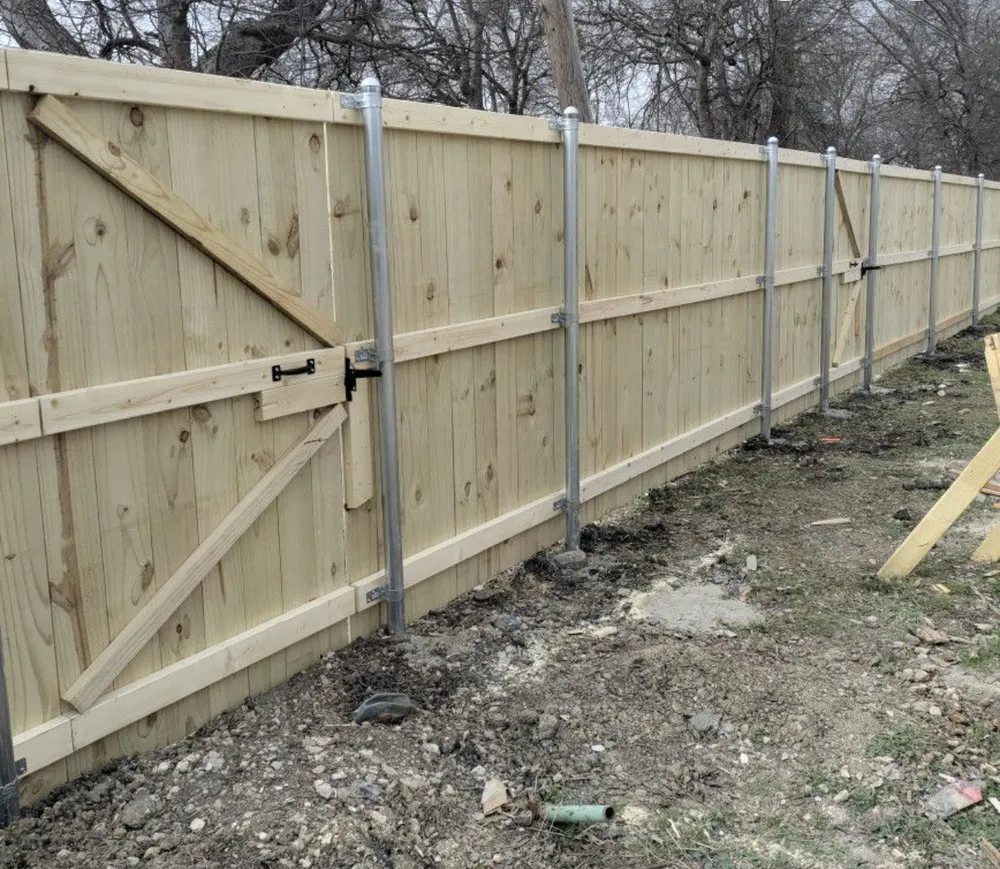 Quality wood fence service for homes in Euless, TX by Sam’s Concrete Solution