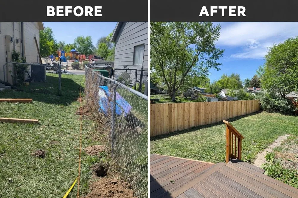 Professional wood fence service in Pierce, CO by Sharp Edge