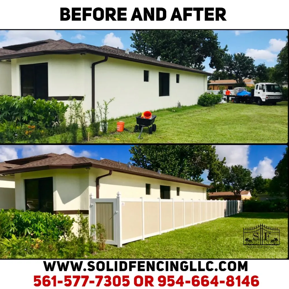 Quality wood fence service in Pompano Beach, FL by Solid Fencing