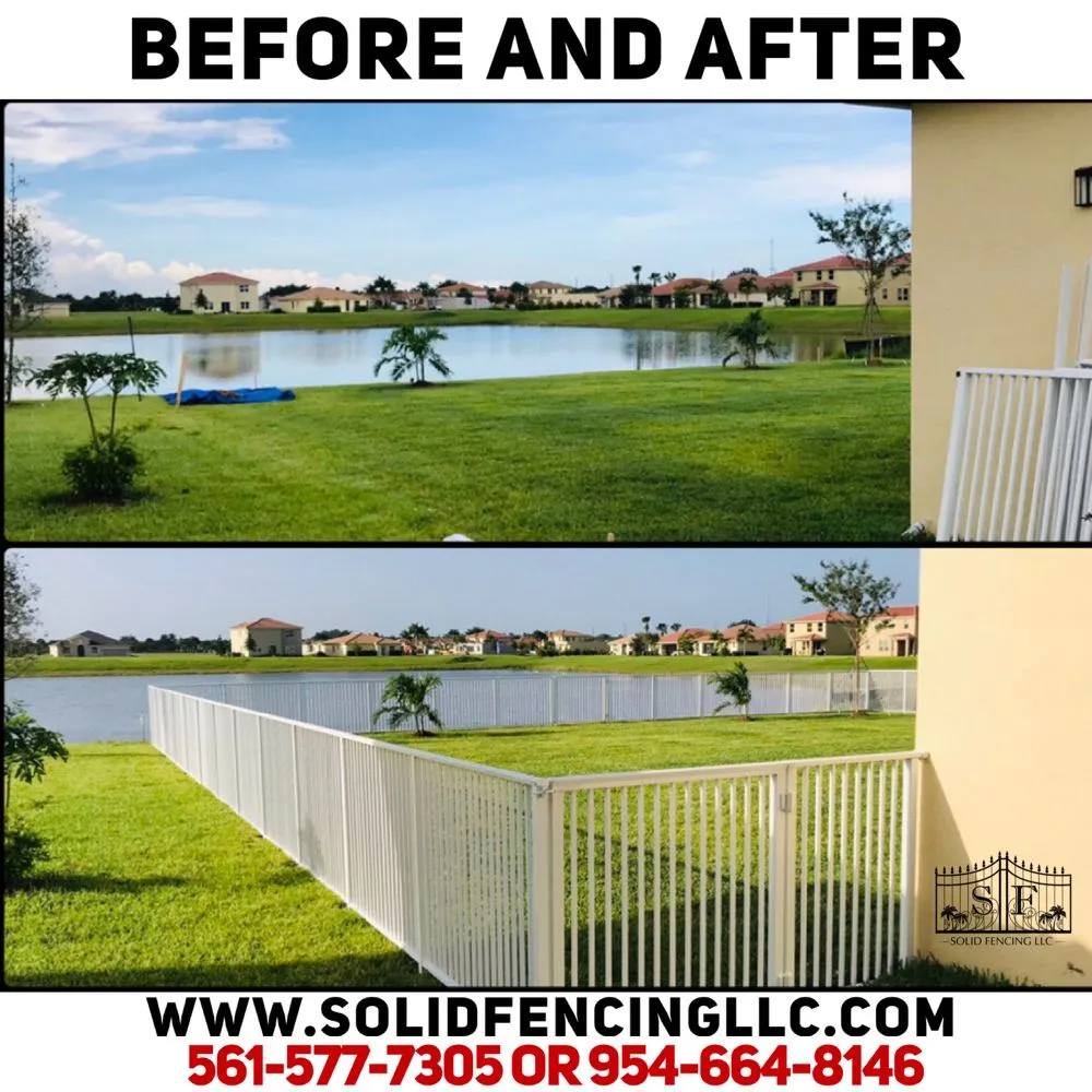Top-rated vinyl fence installation in Pompano Beach, FL by Solid Fencing