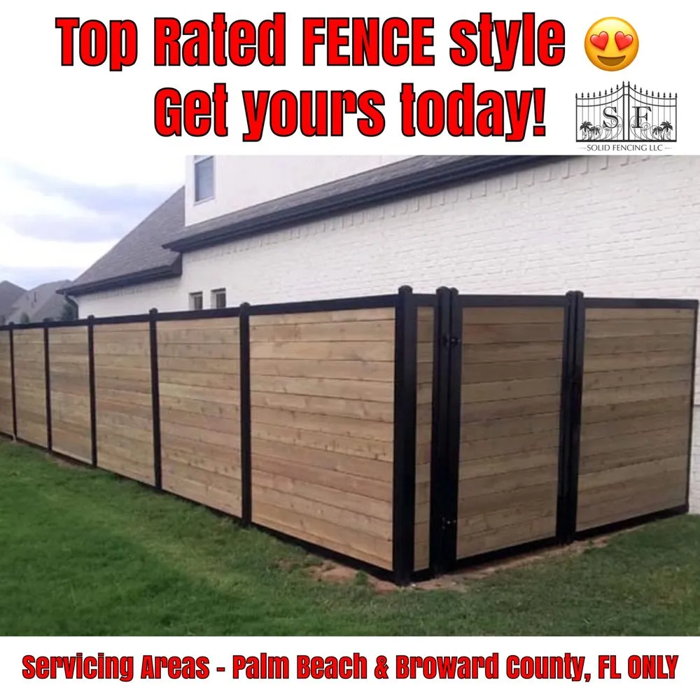 Affordable vinyl fence installation service in Pompano Beach, FL - Solid Fencing