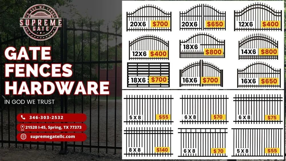 Top-rated fence installation for homes in Spring, TX by Supreme Gate
