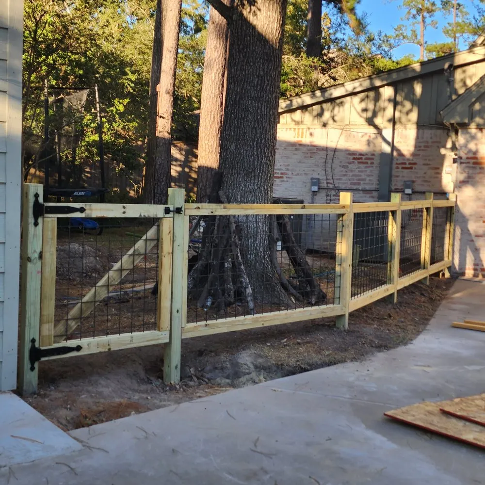 Affordable privacy fencing for homes in Spring, TX by T & D Frame Construction