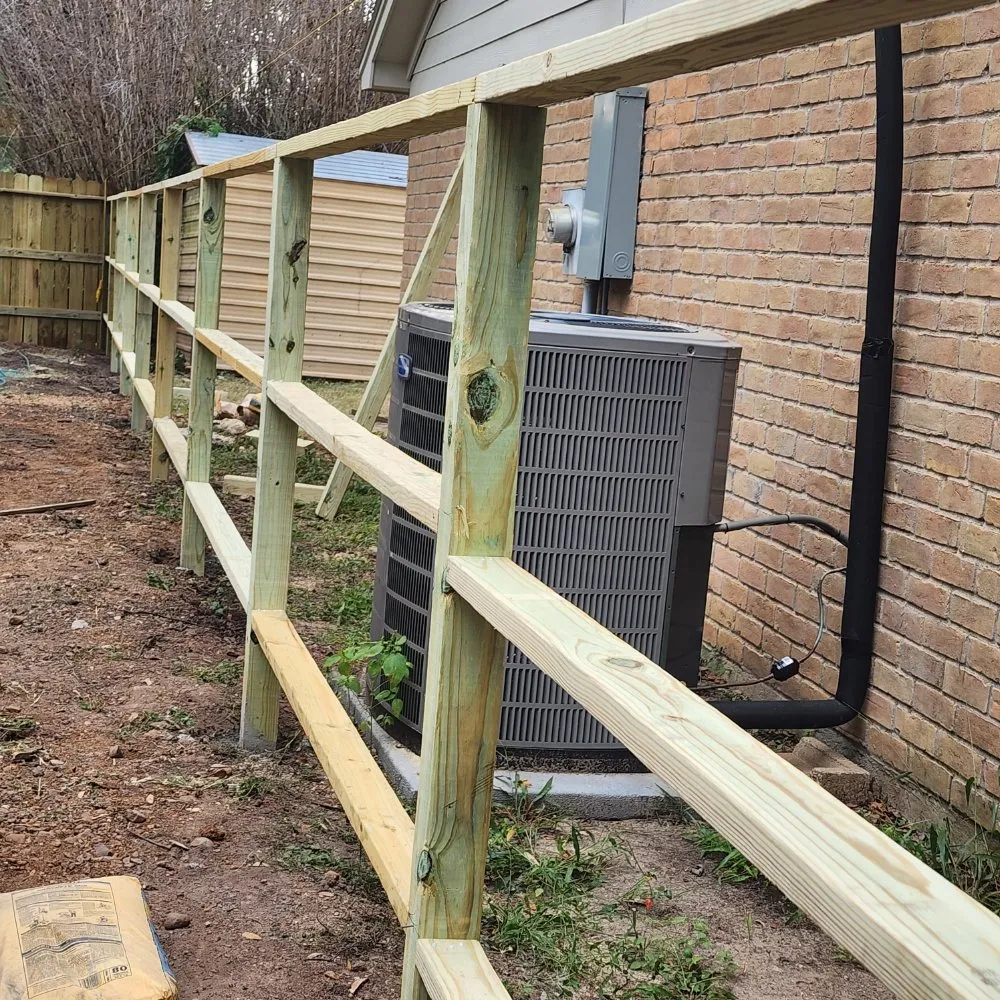Quality vinyl fence installation service in Spring, TX - T & D Frame Construction