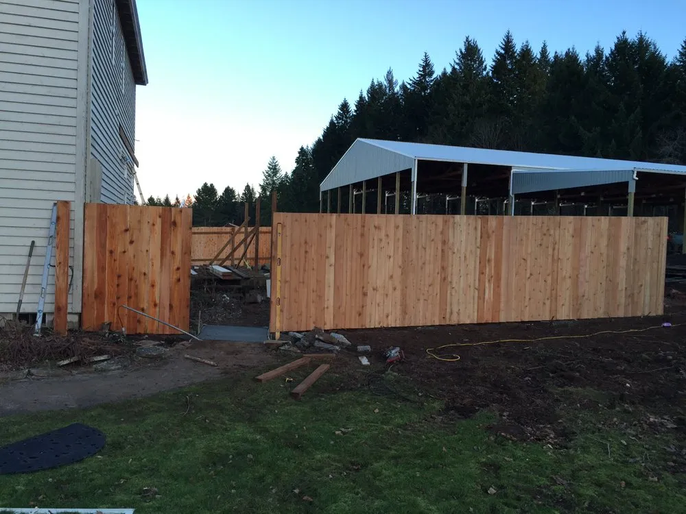 Local chain link fencing for homes in Gresham, OR by White Wing construction