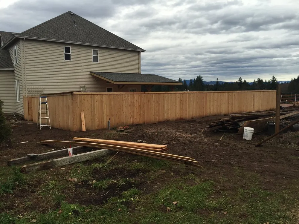 Quality wood fence service in Gresham, OR by White Wing construction