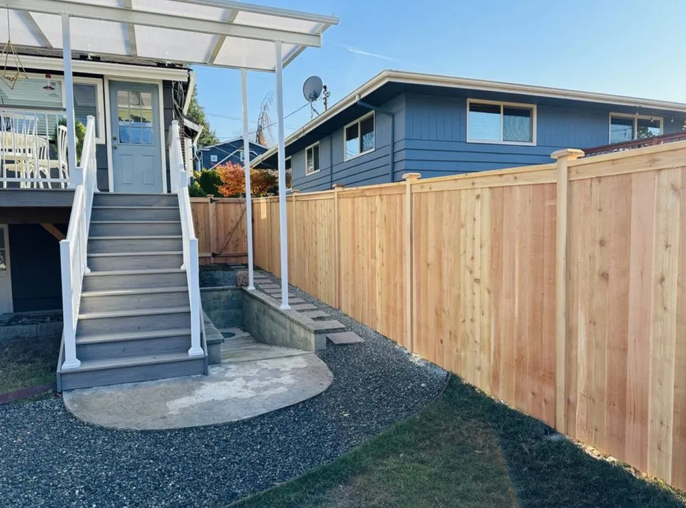 Quality wood fence service in Everett, WA by Wild Stone Construction